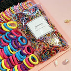 YANRONG Ponytail Holders and Scrunchies For Girls and Women, Traceless Elastic Ropes and Rubber Bands For Hair, Baby and Kids (2155PCS) Mix