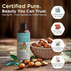 Argan Oil – 100% Pure and Natural Cold-Pressed for Face, Hair, Skin, Beard, Cuticles, and DIY Carrier Blends – Lightweight, Fast-Absorbing Cosmetic Oil, 8 Fl. Oz