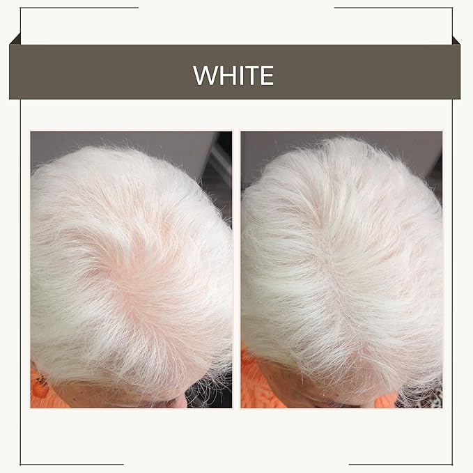 Joan Rivers Great Hair Day Root Touch Up Powder – Fill-in Powder for Thicker, Fuller Looking Hair (White)