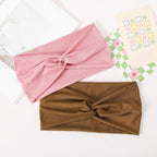 12 Pcs Stretchy Sport Headbands for Women,Absorbed Sport Headband Soft Twist Knotted Headbands for Yoga, Workout Daily Life