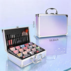 Makeup Kit for Women Girls, Fashionable Make Up Present Set for Beginners Professionals Traveler with Case, Makeup Essential with Eyeshadow Palette, Lip Gloss, Mascara,Foundation Face Primer(Purple)