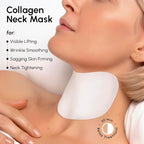 MAREE Neck Wrinkle Patches – Collagen Anti-Wrinkle Patches with Retinol & Hyaluronic Acid for Face Lift – Neck Mask for Tightening and Firming – Neck Lifting Mask & Face Tape for Neck Wrinkles – 5 Pcs