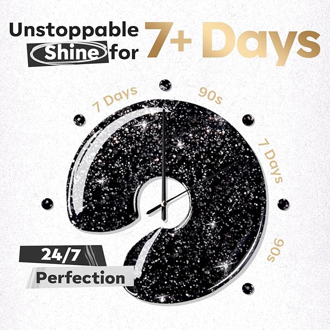 modelones Nail Polish Set, 6 Colors White Black Nail Polish with Magnet Glitter Cat Eye Magnetic Non Toxic Quick Dry Fingernail Polish Salon Home DIY Gifts For Women Girl