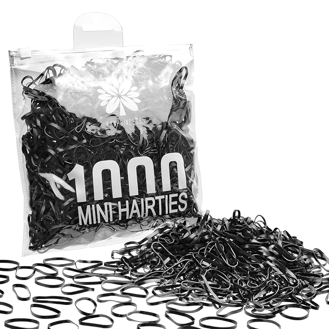 1000PCS Hair Rubber Bands(black)