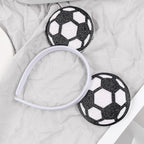 Game Day Fans Headbands for Women&Men, Glitter Ball Sports Hairbands, Sports Themed Hair Accessory, Team Party Favor