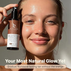 Bronzing Face Tanner Spray Mist, Sunless Face Tanning Water, USA Made with Natural & Organic Ingredients