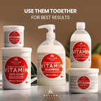 Kallos KJMN Vitamin Energising Shampoo with ginseng extract and avocado oil – Pump 1000 ml - 33,81 Fl Oz