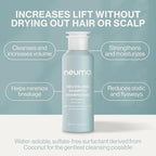 Neuma Neu Volume Shampoo 8.5 Fl. Oz. Fennel, Ylang Ylang, Patchouli, and Vanilla Scent, Sulfate Free Shampoo