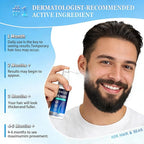 5% Minoxidil for Men & Women, Hair Beard Growth Spray with Biotin, Topical Hair Loss Treatment for Men to Regrow Fuller, Thicker Hair, Unscented Minoxidil Topical Aerosol-2 fl.oz /60ml