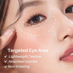 Caffeine Eye Cream, Under Eye Cream for Dark Circles, Puffiness & Puffy Bags, Wrinkles Fine Lines, Eye Roller Serum with 360° Massage Ball for Women and Men - 0.7 fl. oz