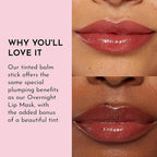 LAWLESS Women's Forget the Filler Lip Plumping Line Smoothing Tinted Balm, Sugarplum, Pink, 0.09 Ounce