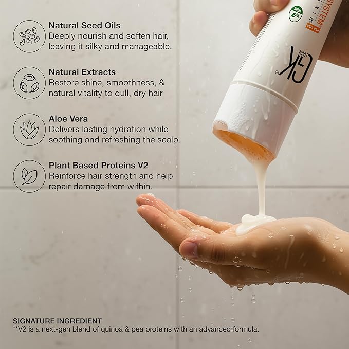 GK HAIR shampoo and conditioner set - Sulfate Free shampoo and Conditioner For Colored & Keratin Treated Hair-Made with Aloe vera, Parki Butter- Free of Parabens & Phthalates (10.1 Fl Oz)