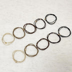 10 Packs Star Hair Ties with Gold Beads – Thin Elastic Ponytail Holders Hair Accessories for Women