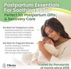 Best Organic Sitz Bath Soak Postpartum Care & Post Partum Essentials, Natural Hemorrhoid Treatment for Women & Moms with Epsom Dead Sea Salt Witch Hazel, Sitz Bath for Toilet, Thena