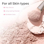 16pc Beginner Mineral Makeup STARTER KIT with 10 BRUSH SET (5gm)Sample Size Foundation, Primer, Blush, Bronzer, Setting Powder for Learning, Occasional Use & First Time Users, Travel Size Kit (Cocoa)