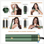 5 in 1 Hair Dryer Brush Set,Professional Negative Ionic Hot Air Styler, Air Curling Wrap Styler,Detachable Blow Dryer Brush With Auto Wrap Curlers,Hair Styling Tools For Straight/Curl/Drying/Smoothing