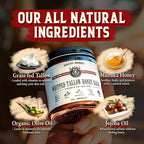 Organic Beef Tallow for Skin - 2OZ (Unscented, Concentrated) — Grass Fed Beef Tallow for face + Body — US-Made Tallow and Honey Balm Moisturizer for Dry & Sensitive Skin, Eczema, Rosacea(No Additives)