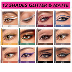 Eyeliner Brown Waterproof Retractable Matte Brown Pencil Eyeliner Smudge-proof Hypoallergenic (09#)