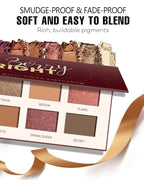 Berry Eyeshadow Matte Palette 8 Shade, Long Lasting Burgundy Eyeshadow for Bronzer Makeup, Wine Red Shimmery Eye Looks, High Pigmented & Easy to Blend (Plum)