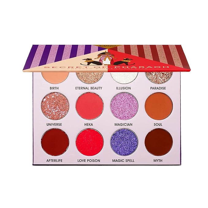 Eternal Paradise - Secret of Pharaoh Eyeshadow Palette, Highly Pigmented and Blendable, Cruelty-Free