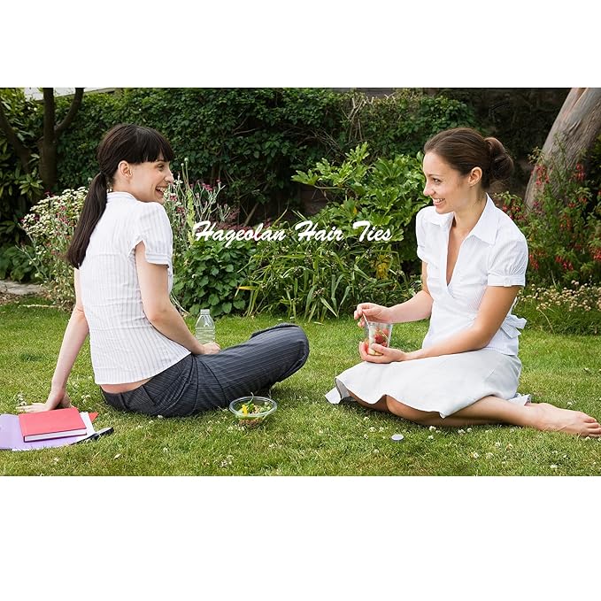 Elastic Hair Ties for Thick Heavy and Curly Hair 120 Pcs, Hair Bands for Women's Hair Black Ponytail Holders Bulk (4mm)