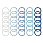 Funtopia High Elastic Hair Bands - 30 Pcs No Crease Soft Ponytail Holders & Sports Hair Ties for Thick Hair