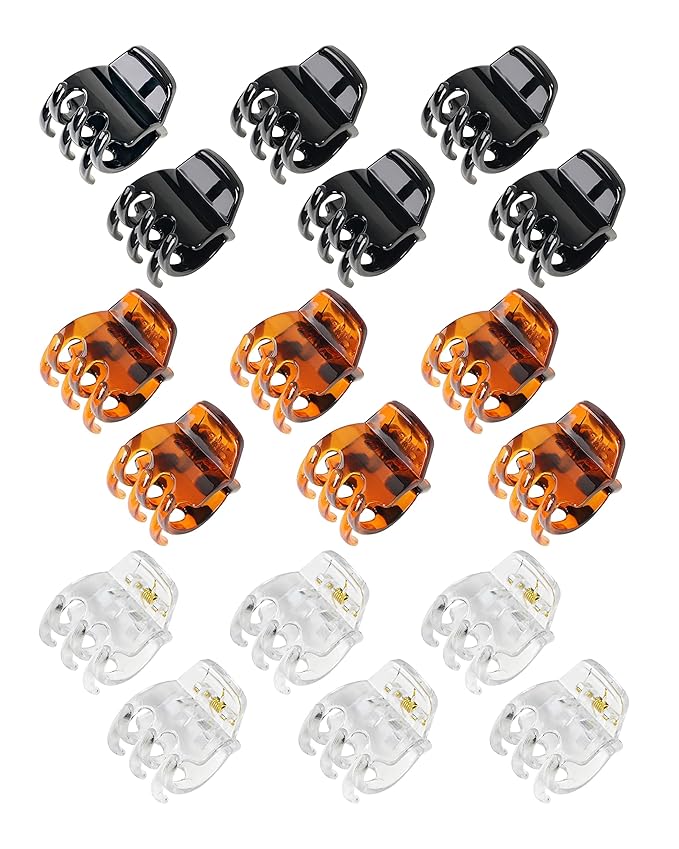 Medium Hair Clips, 18 Pcs 1.38 Inch Hair Claw Clips, No-Slip Jaw Clips for Women and Girls