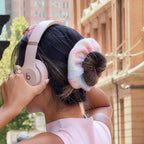 Thick Large Pink Hair Scrunchie for Women Soft Knit Scrunchie Everyday Stylish Tie Dye Hair Accessories