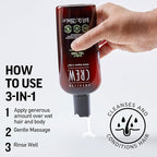 American Crew Shampoo, Conditioner & Body Wash for Men, 3-in-1, Gift for Men, Tea Tree Scent, 33.8 Fl Oz