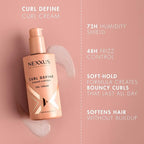 Nexxus Styling Curl Define Curl Cream Climate Control Gel Cream Hair Cream Powered by STYLEPROTECT Technology 8 fl oz