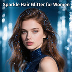 MEICOLY Royal Blue Body Glitter Stick,Hair Glitter Stick for Women,Waterproof Sparkle Chunky Face Glitter Makeup for Halloween Mardi Gras Party Rave Party Festival