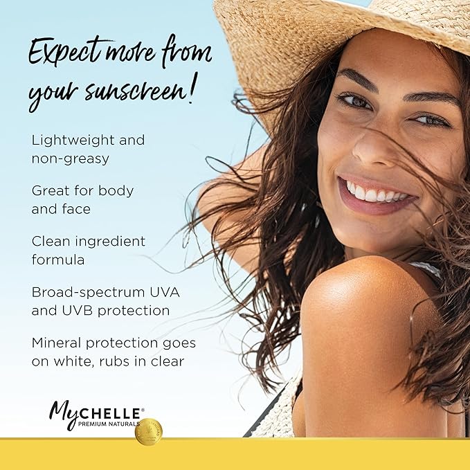 Mychelle Dermaceuticals Sun Shield Stick Spf 50 Non-Tinted - Natural Liquid Zinc Sunscreen Vitamin E and Jojoba - Water Resistant up to 80 Minutes - Sunscreen for Face, Reef Safe, Safe for Children