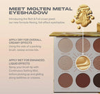 Morphe Rich & Foiled Artistry Palette - Foil-Effect Eyeshadow Palette with Matte, Shimmer & Foil Finishes - Brown & Gold Eyeshadow with Luminous Payoff - Gold Seeker (0.35 oz)