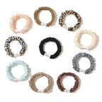 Scrunchies Silk Satin Hair Ties - Small Mini Thin Elestics Ponytail Holder Hair Bands Skinny Scrunchy For Thick Curl Hair No Crease Hair Ties Soft Accessories No Hurt Your Hair for Women and Girls
