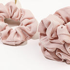 Hair Scrunchies for Women - Hair Ties No Damage Both for Thick Hair or Thin Hair Curl Hair No Crease Pink Scrunchies Ponytail Holder No Hurt Your Hair