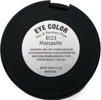 Marcasite Shimmering Glitter Black Onyx Chrome Dark Grey Pressed Powder Single Vegan Eyeshadow; Talc, Paraben & Cruelty Free