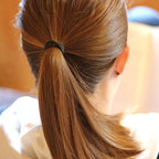 TecUnite 200 Pieces No-metal Hair Elastics Bulk Rubber Bands Hair Ties Ponytail Holders Bands for Women(Black)