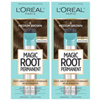 L’Oréal Paris Magic Root Permanent Hair Color, 10 Minute Hair Dye Kit to Rescue Roots with 100% Gray Hair Coverage, 5 Medium Brown, 2 Pack (Packaging May Vary)