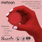 Mehron Makeup Paradise Makeup AQ Refill Size | Stage & Screen Performance, Face & Body Painting, Beauty, Cosplay, and Halloween | Water Activated Face Paint, Body Paint .25 oz (7 ml) (BEACH BERRY)