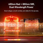 INIA Red Light Therapy Eye Mask for Under Eye Treatment & Rejuvenation - Skincare Device for Dark Circles, Wrinkles, Forehead Lines, Crow's Feet