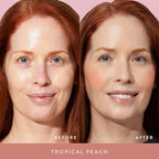 LAURA GELLER NEW YORK Baked Blush-n-Brighten Marbleized Blush for Cheeks - Tropical Peach - Natural Finish - Buildable Color