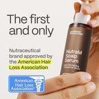 NutraM™ Hair Growth Serum – Dermatologist Tested, Approved* by American Hair Loss Association | Scalp DHT Blocker for Thinning Hair Men and Women, Backed by 20 Years of Hair Regrowth Clinic Experience