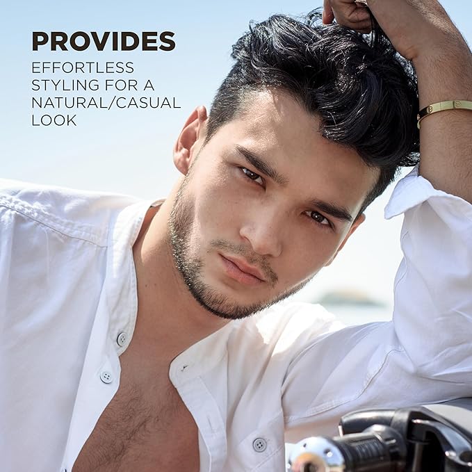 CHI pour Homme Sea Salt Spray for Men, Hairspray For Texture & Volume, Creates A Natural Look, Made With Aloe Vera & Nettle, Fresh, Woody Scent, 6 oz