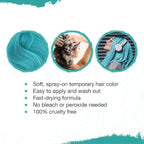 Punky Brand Punky Pastel Temporary Hair Color Spray, Perfectly Peacock, 7 Ounce, 2-Pack