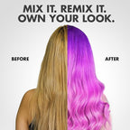 got2b Color Remix Semi-Permanent Hair Color, Purple Punch 094, Customizable Temporary Hair Dye to Create A Vibrant or Pastel Shade, Easy At-Home Application, Lasts Up to 15 Washes