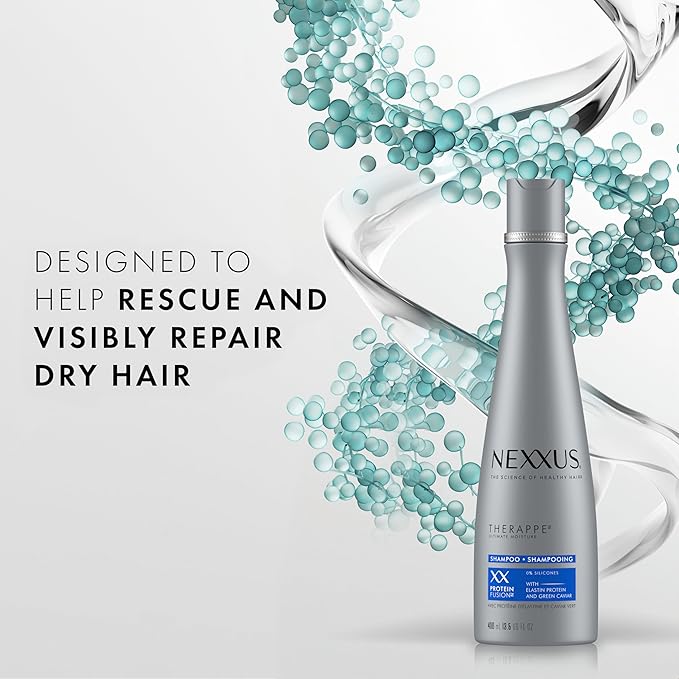 Nexxus Therappe Shampoo Ultimate Moisture For Dry Hair Silicone-Free 13.5 oz