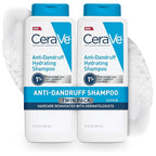 CeraVe Hydrating Anti Dandruff Shampoo, 1% Pyrithione Zinc Dandruff Treatment With Ceramides, Niacinamide & Hyaluronic Acid, Helps Eliminate Flakes & Provides Itchy Scalp Relief, Sulfate Free, 12 Oz