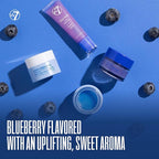 W7 Sweet Dreams Lip Care Trio - 3 Piece Gift Set - Overnight Lip Mask, Lip Balm & Lip Scrub - Blueberry