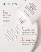 Moisture Daily Sunscreen SPF 50 - Korean Face Sunscreen, Broad Spectrum UV Protection with Ginseng & Niacinamide - Hydrating Lightweight Formula, No White Cast, K-Beauty, 1.7 oz.