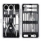 Nail Clippers Set Fingernail and Toenail Clipper Cutters Men's Accessories,Manicure Pedicure Kit Professional Grooming Kits,Nail Care Tools with Travel Case Gifts for Men Women